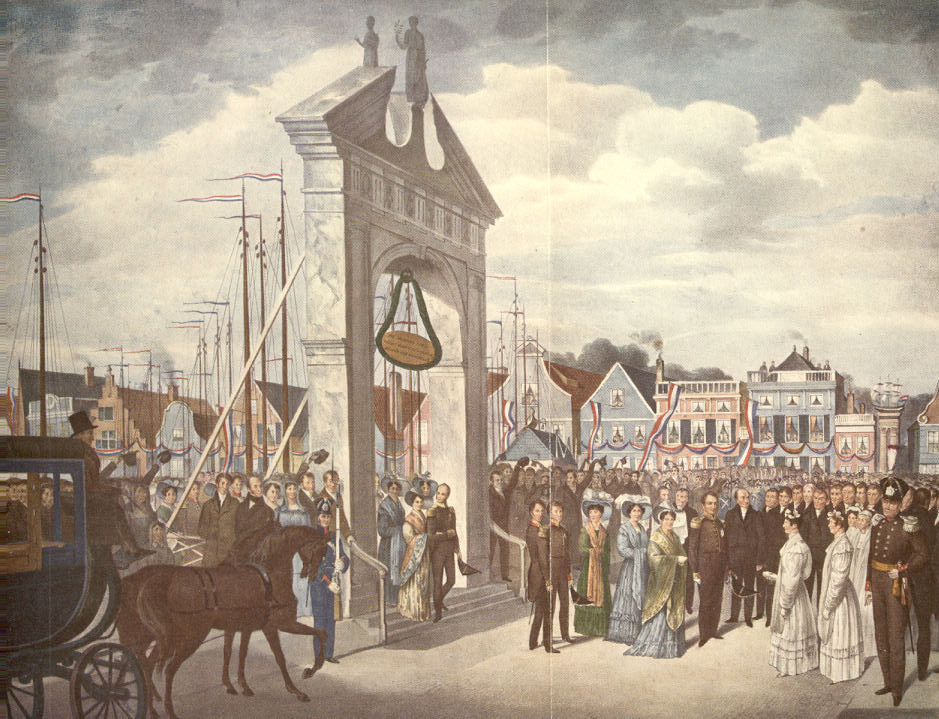 De komst van Z.M den Koning en zyne Doorluchtige Familie
                                 te Zaandam op den 22 September 1831.