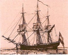 Een voorbeeld van een pinkschip zoals de Zeeploeg van Engel van de Stadt.